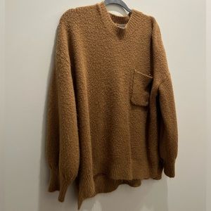 Camel colored oversized sweater